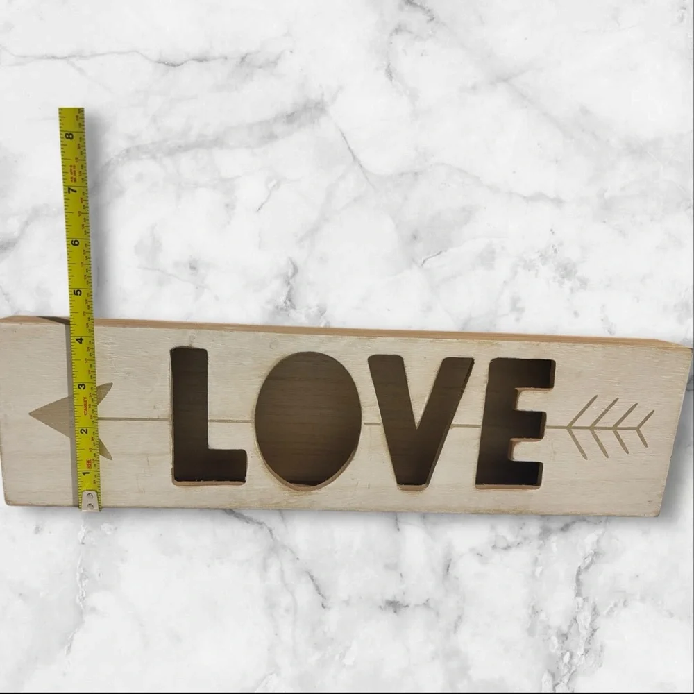 Wooden “Love” Wall Decor Sign